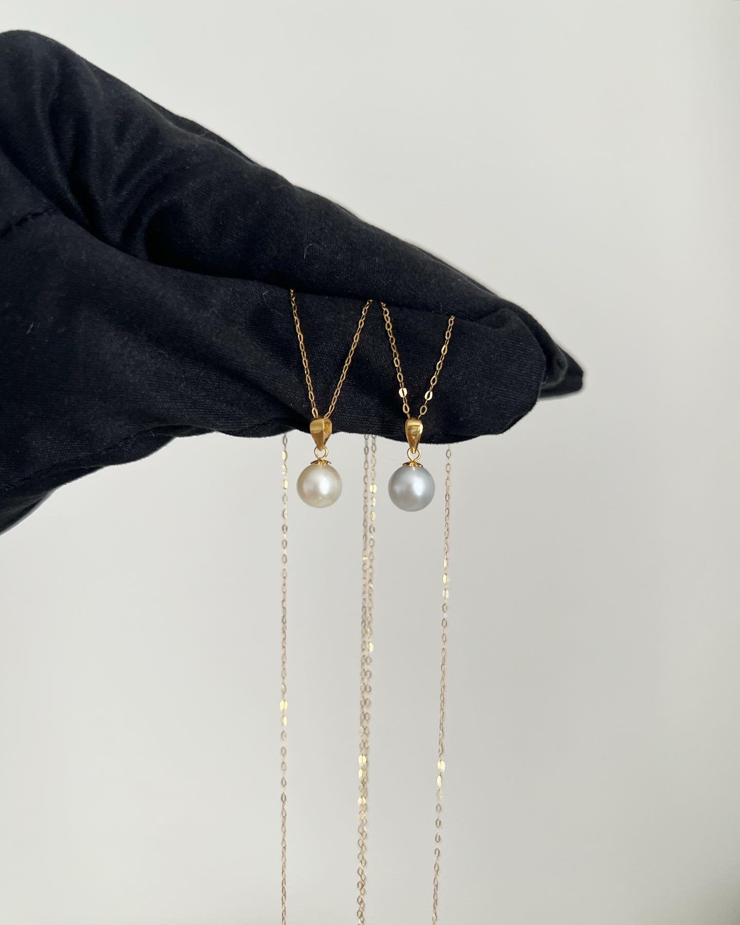 18K Solid Gold Dainty Necklace, Adjustable Chain, Minimalist Jewelry, Free Pendant