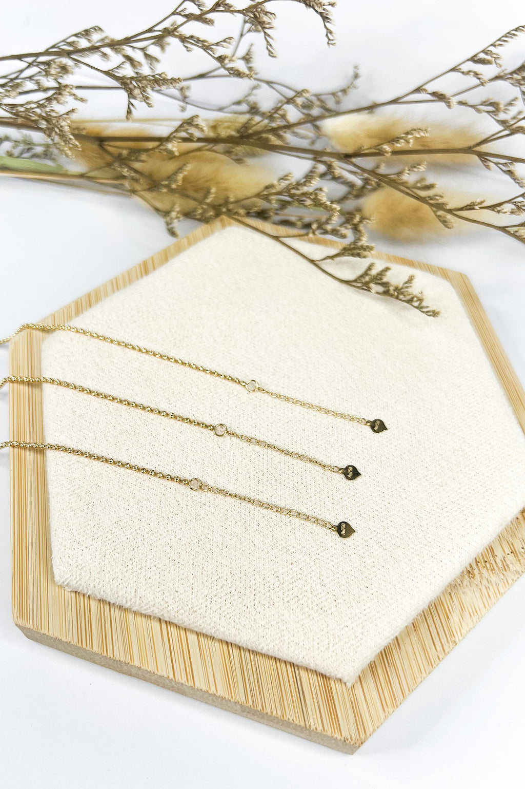 18K Solid Gold Sparkly Full Beaded Bracelet, Dainty Sparkly Textured Jewelry