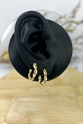 18k Solid Gold Twisted Earrings - 14mm - Unique - Bestseller Gift - Christmas Gift - Gift for Her - Birthday Gift