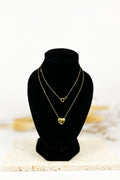 18K Solid Gold Puff Heart Necklace, Dainty 10mm Pendant, Minimalist Jewelry